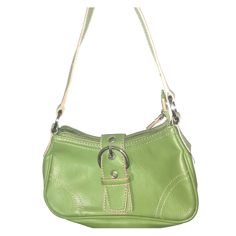 Vintage green shoulder purse